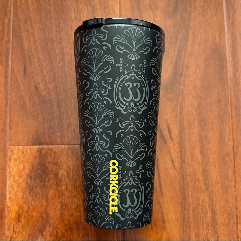 🆕 Disney Corkcicle Club 33 Haunted Mansion Unisex Black & Gold Hot/Cold Tumbler - Picture 4 of 10